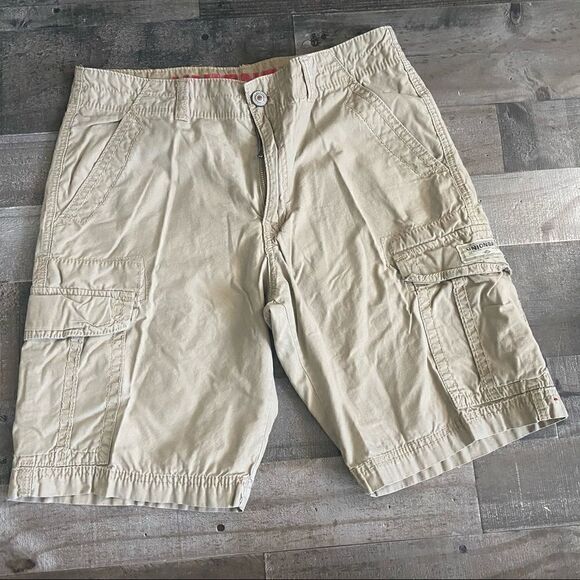 Unionbay men’s cargo shorts tan/khaki size 32 - Picture 1 of 6